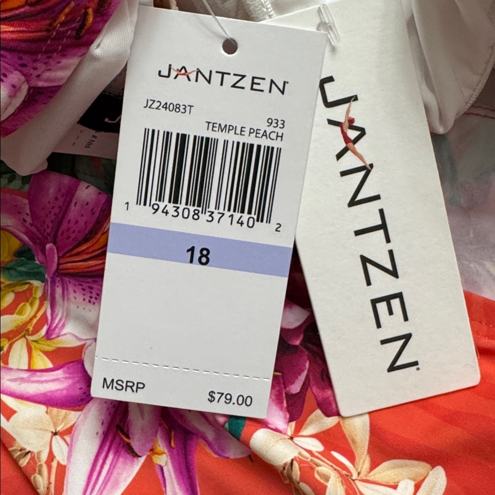 Jantzen Women’s Audrey Tropical Floral Tankini Top - Picture 10 of 11